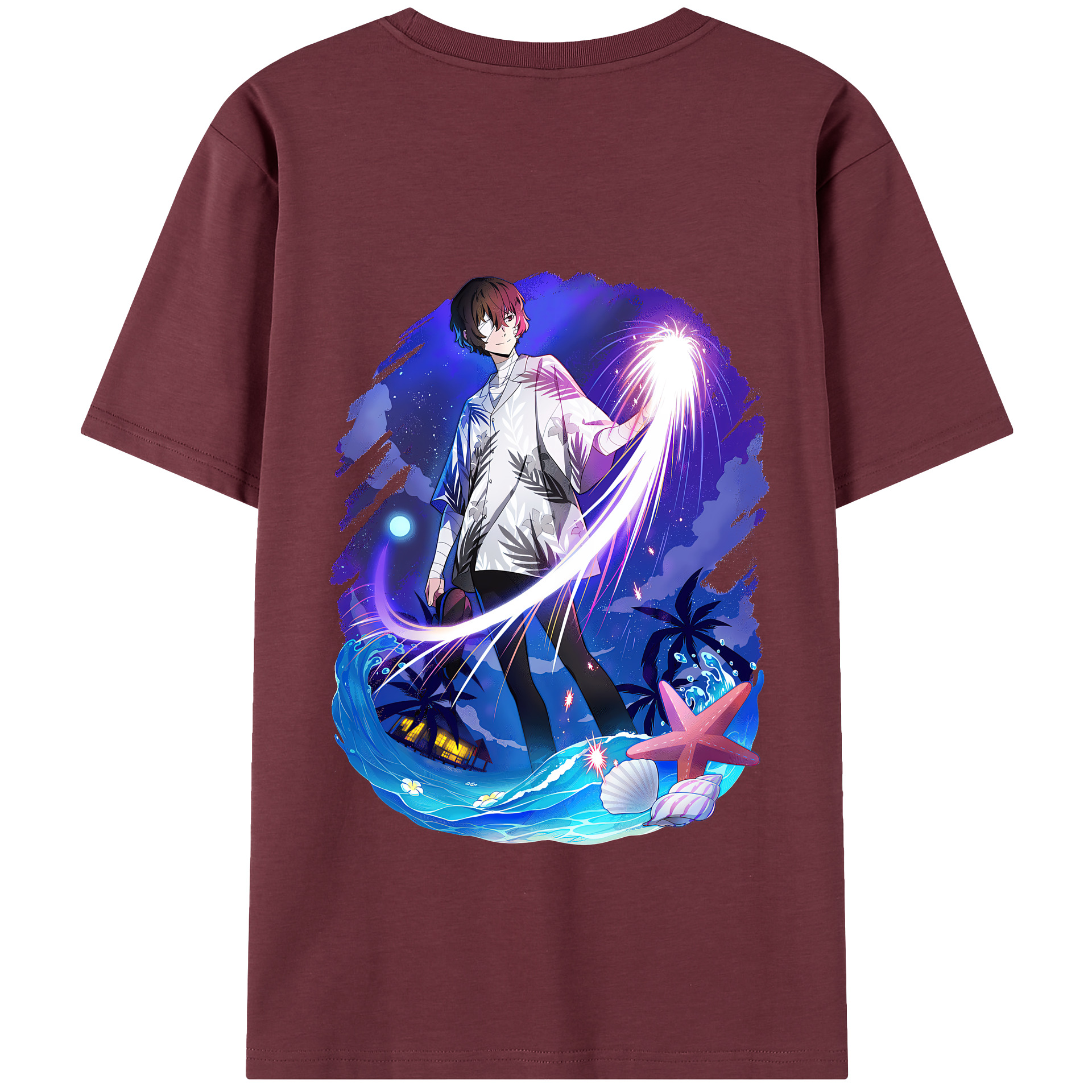 （画像用） 文豪ストレイドッグス Bungo Stray Dogs 綿100％半袖Tシャツ（背面プリント）